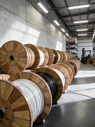 industrial cable spools polyolefin modification